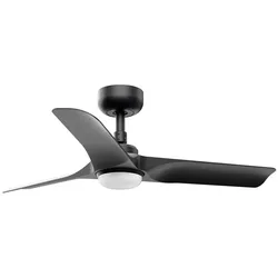 Faro DC Deckenventilator Hey Schwarz mit LED & Fernbedienung 90