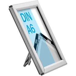 Klapprahmen A6 Opti Frame, mit Rückenstütze silber, Aluminium|ABS-Kunststoff