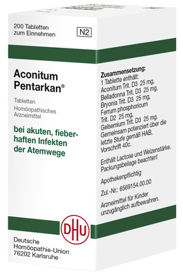 DHU-Arzneimittel GmbH & Co. KG ACONITUM PENTARKAN Tabletten 200 St 03215988