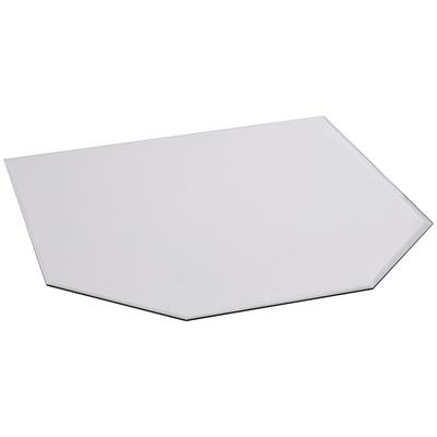 Bodenschutzplatte FIREFIX, transparent, B:100cm H:0,8mm L:120cm, Sicherheitsglas (ESG), Bodenschutzplatten, BxL: 100x120 cm, 8 mm, Sechseck