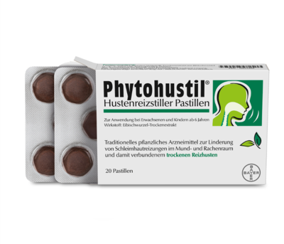 Bayer Vital GmbH PHYTOHUSTIL Hustenreizstiller Pastillen 20 St 10033408