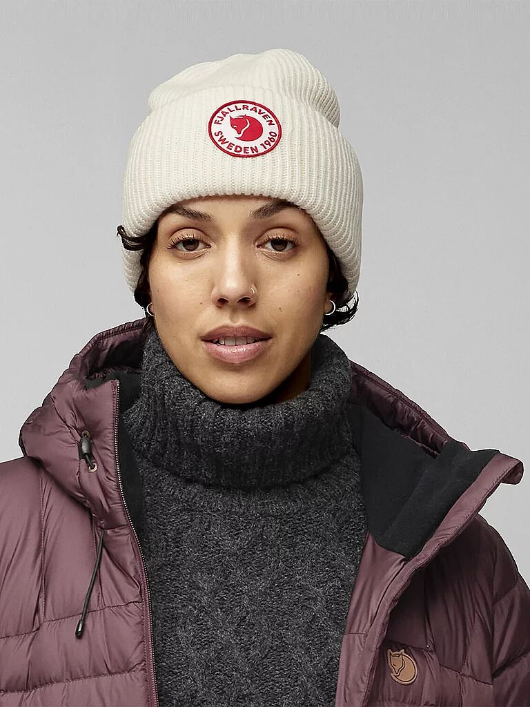 FJÄLLRÄVEN Mütze 1960 Logo weiss B
