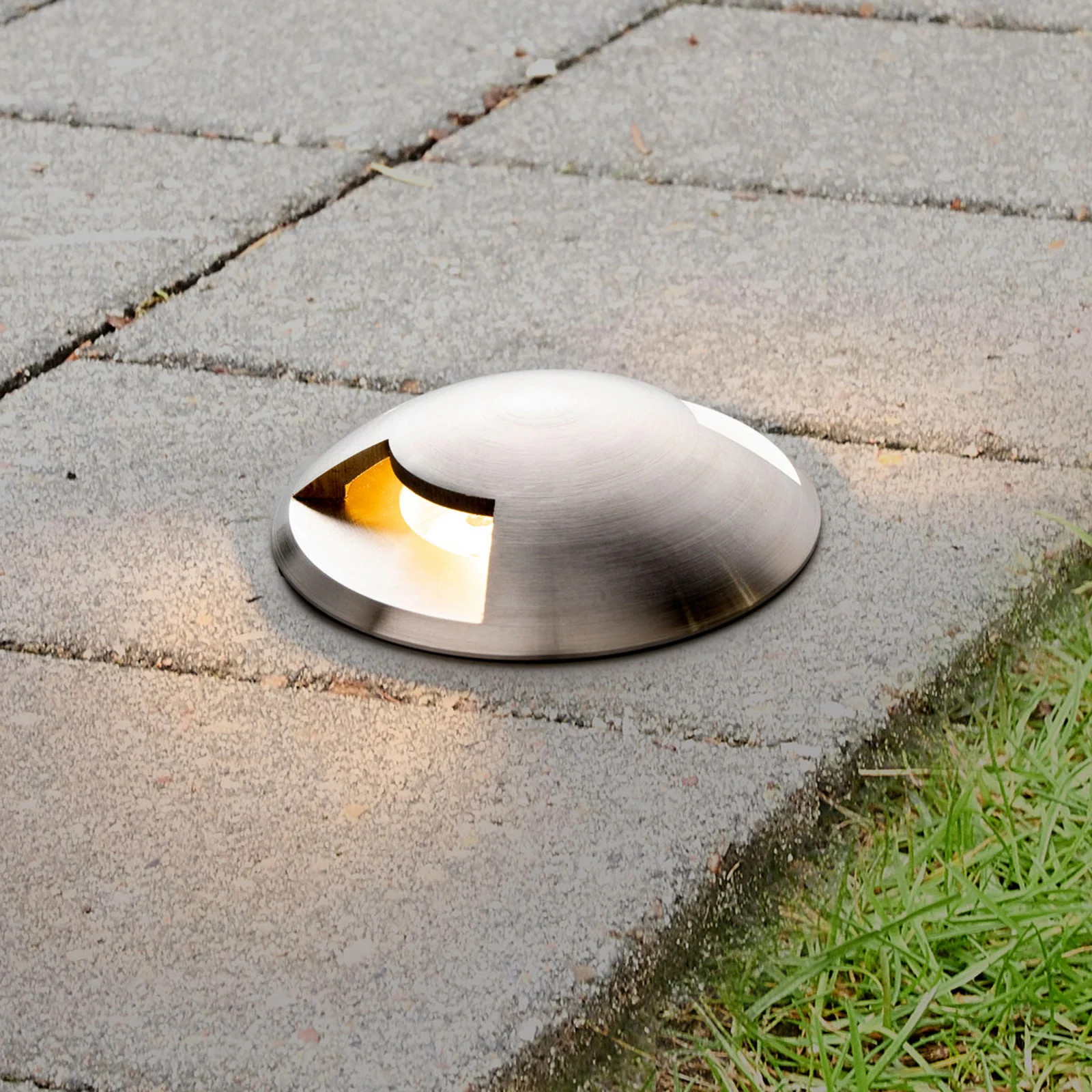 Lucande Helene grondspot inbouwlamp voor tuin en terras - Aluminium - Modern