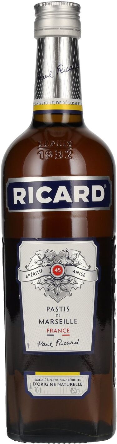 Ricard Pastis de Marseille Apéritif Anisé 45% Vol. 0,7l
