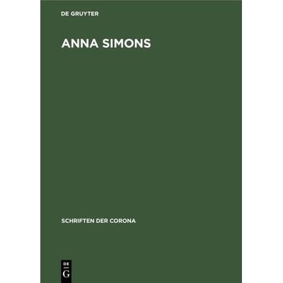 Anna Simons, Gebundene Ausgabe von , De Gruyter Oldenbourg, 978-3-486-76805-3