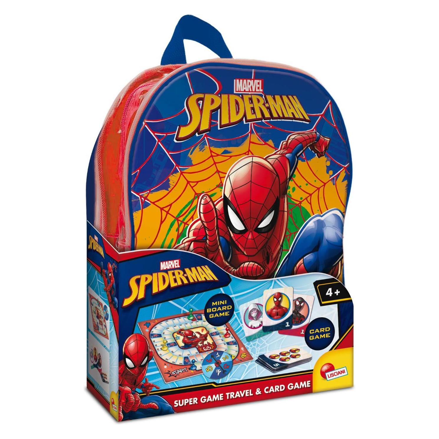 Lisciani Spider-Man Super Game Travel & Card Game In A Backpack (57427426)