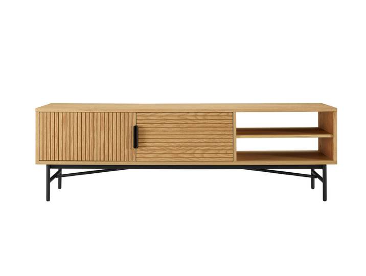 Lowboard, Eichen-Optik, 160×40×50 cm, Stauraum, Skandinavisch, SalesFever