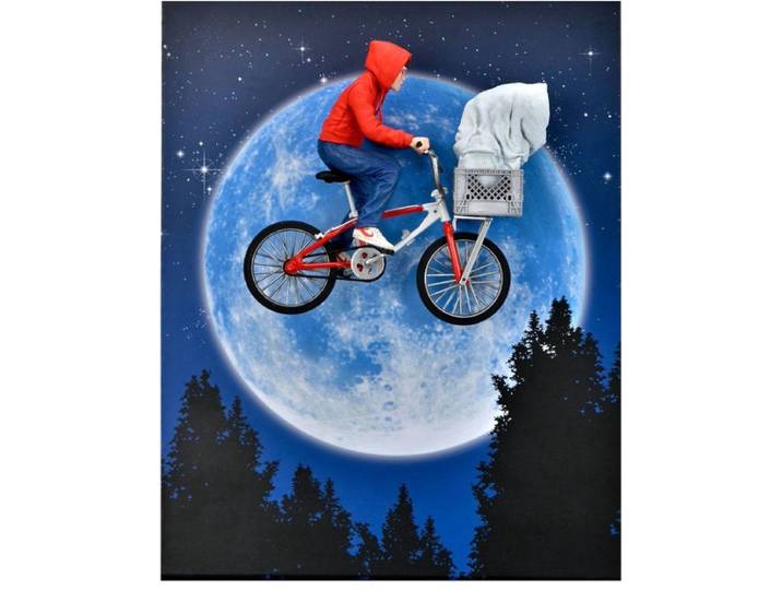 E.T. the Extra-Terrestrial: 40th Anniversary - Elliott and E.T. on Bicycle 7 inch Action Figure