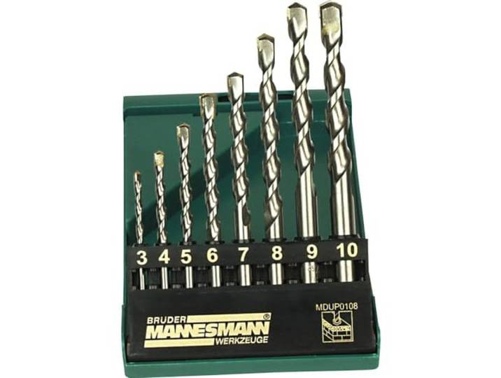 Mannesmann M54309 Professionele steenboorset, 8-delig
