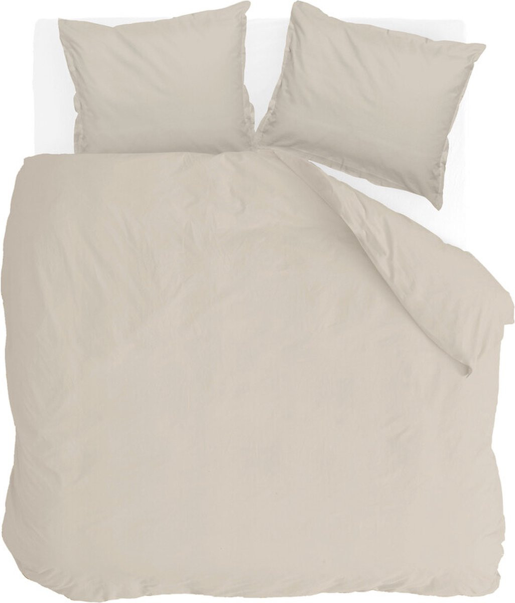 Walra Dekbedovertrek Vintage Satin Zand 200x220 cm