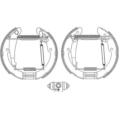 Hella Bremsbackensatz [Hersteller-Nr. 8DB355005-251] für Skoda