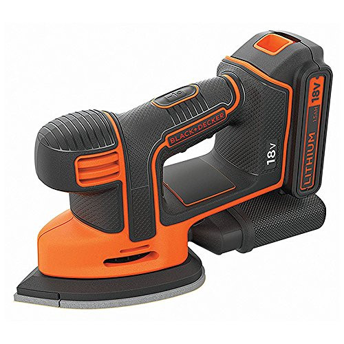 Black+Decker BDCDS18 Accu-driehoekschuurmachine muis, 18V, 1,5 Ah