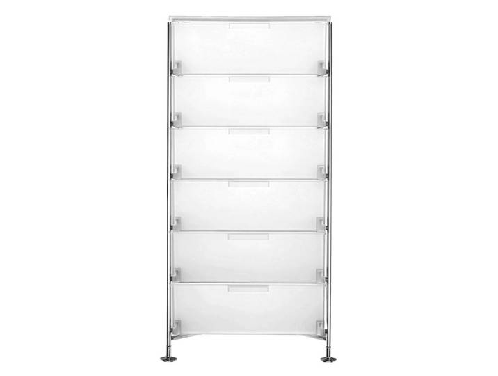 Kartell Mobil Aufbewahrungsschrank Stahl/Verchromt