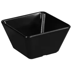 METRO PROFESSIONAL Schüssel, Melamin, 13 x 13 cm, eckig, schwarz, 2 Stück