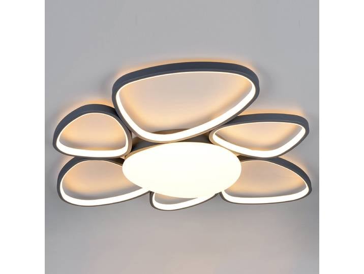 Deckenleuchte Amelio Typ B 80 x 12 x 83cm Schwarz/Schwarz Kunststoffart: Polycarbonat Material: Kunststoff LED LED-Platine