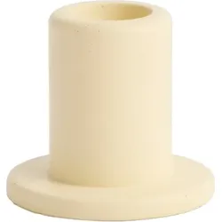 Tube S Kerzenhalter für Stabkerzen Beton, pastellgelb