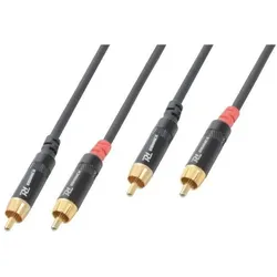 2x PD Connex Audio-Kabel CX94-3 Cinch - Cinch 3 m (3 m, Cinch Kabel), Audiokabel