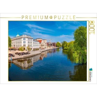 CALVENDO Puzzle Potsdam, Blick auf die Innenstadt von der Lange Brücke | 1000 Teile Lege-Größe 64x48cm Foto-Puzzle für glückliche Stunden
