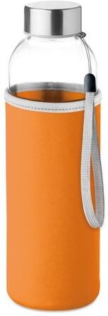 Bouteille publicitaire en verre 500 ml UTAH GLASS verre orange