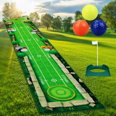 Golf Putting Mat Portable Training Aid Improve Putting Accuracy c