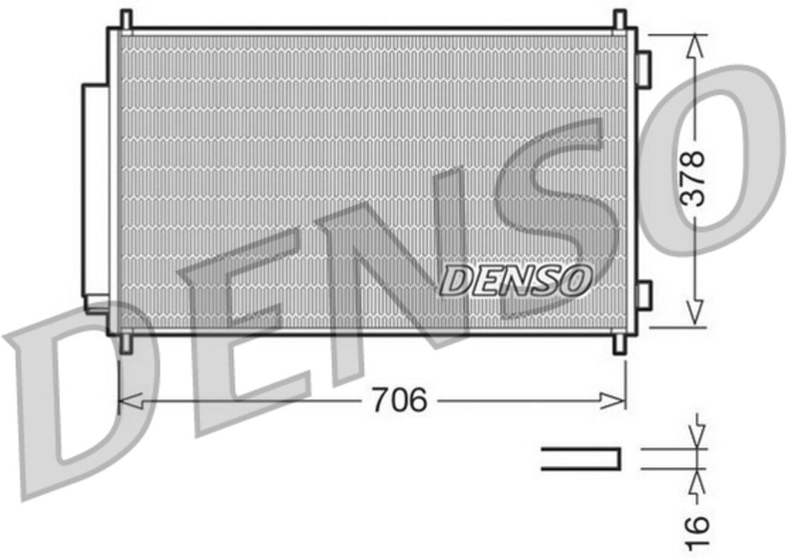 Kondensator, Klimaanlage DENSO DCN40002