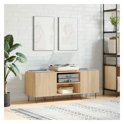 vidaXL Patonas, CD- & Schallplatten Aufbewahrung, Braun