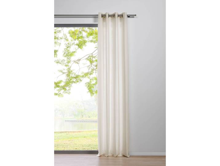 Ösenschal 135 x 300cm Beige/Ecru