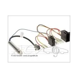 ISO Adapterkabel mit Phantomeinspeisung Audi / Seat / Skoda / VW Golf IV Pass...
