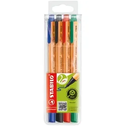 Stabilo 4er-Etui Filzschreiber »GREENpoint« orange
