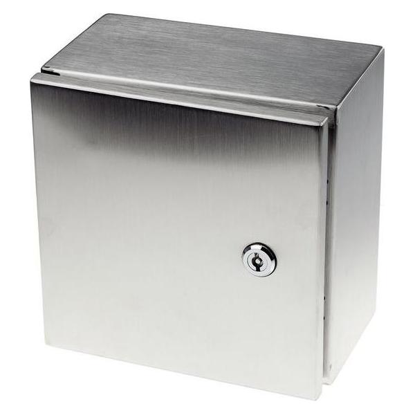 RS PRO IP66 Wall Box, S/Steel, 240x240x150mm (8428419)