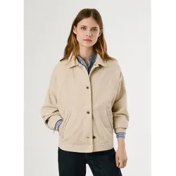 Pepe Jeans für Damen. PL4024350 Saura beige Jacke (M), Lässig, Baumwolle