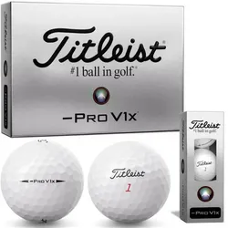 Titleist Pro V1x Left Dash 3er Packung weiss