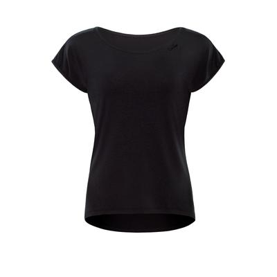 T-Shirt WINSHAPE "BAMT002", Damen, Gr. M, schwarz, 95% Viskose, 5% Elasthan, Rundhals, Shirts T-Shirt, Seidig weiches Bambusgewebe