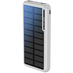 Boompods Obi 10,000mAh Solar Powerbank - White (10000 mAh, 37 Wh), Powerbank, Weiss