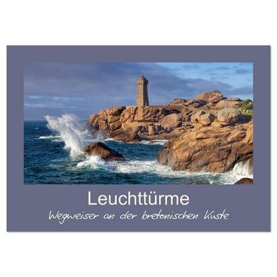 Leuchttürme - Wegweiser an der bretonischen Küste (Wandkalender 2026 DIN A2 quer), CALVENDO Monatskalender