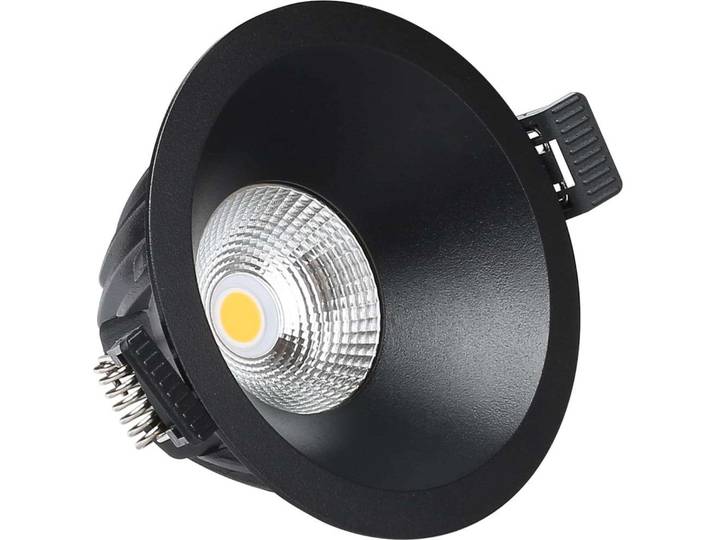 Downlight Spotlight 9W 3000K Schwarz - Antidark - Wohnzimmer - Metall
