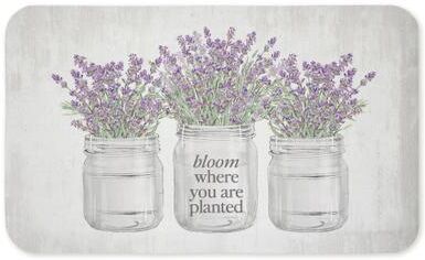 "Stupell Flower Bloom Themed Printed Anti-Fatigue Floor Mat, 30""x18"""