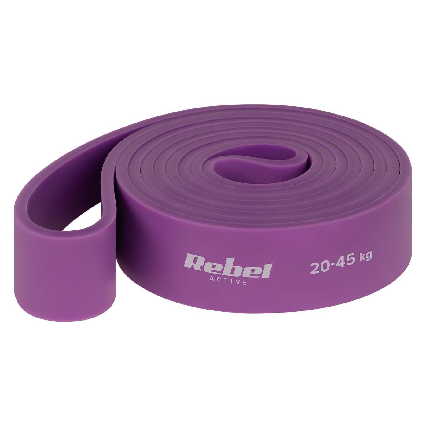 Rebel Guma do ćwiczeń lateksowa - Power Band PL-4, fioletowa 20-45 kg ACTIVE (49000070)