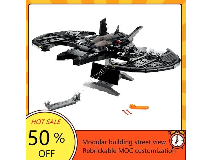 2363 pièces Batwing guerre spatiale militaire MOC SpaceShip modèle de combat Puzzle personnalisé Architecture bricolage éducation assemblage modèle jouet cadeau