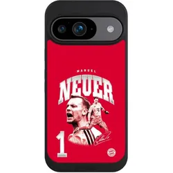 Nivocase Handyhülle für Google Pixel 9 Hülle NIVOpure Case Schwarz FC Bayern München FCB Manuel Neuer (Google Pixel 9), Smartphone Hülle, Schwarz
