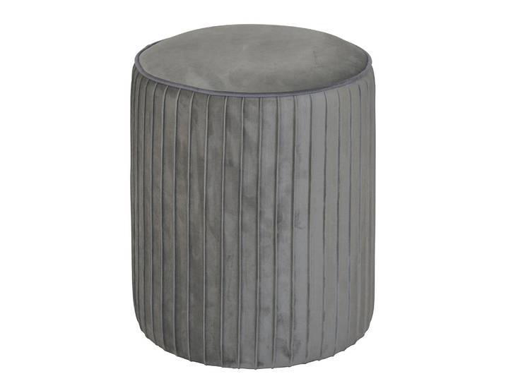 Pouf Glengarry I Ø 38cm Gris/Gris