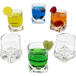 6er Set FROSTY Schnapsgläser aus Glas - 11107122S