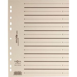 Pagna Trennblätter Easy Rip, mit Perforation, A4, chamois / schwarz, 225g/m² Karton, 100 Stück