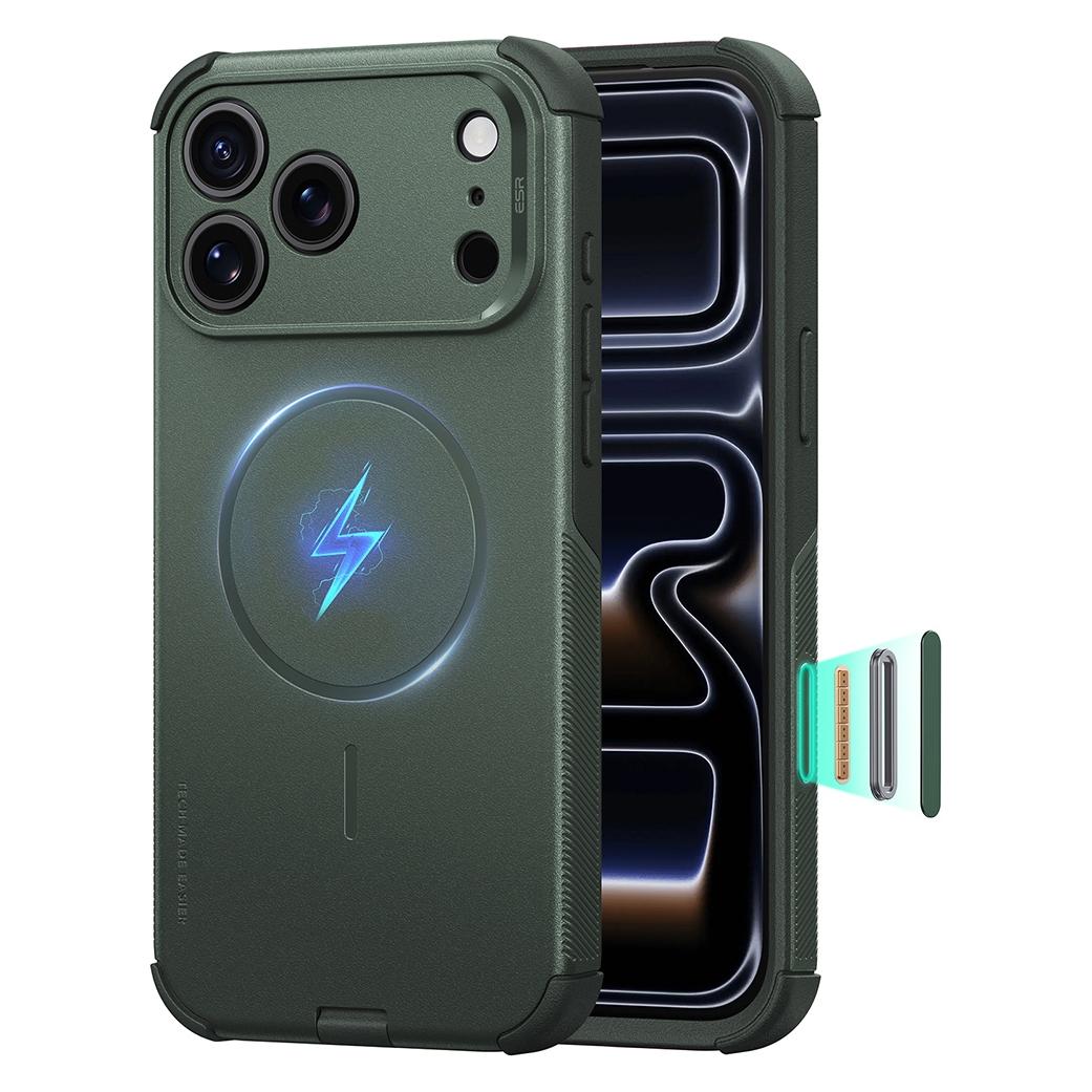 ESR - Cyber Halolock - iPhone 18 Pro / iPhone 17 Pro - Green (Apple iPhone 17 Pro, Apple iPhone 18 Pro) (4894240307878)