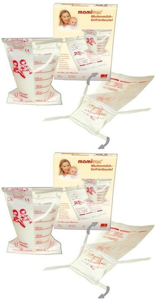 Mamivac Gefrierbeutel für Muttermilch 2x 2x20 St Beutel