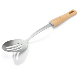 de buyer gelochter löffel edelstahl & holz- b bois 1 stück
