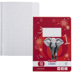 herlitz Schulheft x.book Lineatur 10 kariert DIN A5