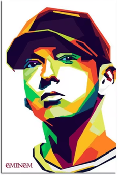 Inspire Picks Eminem Rap Music Wall Art Hip Hop Canvas Print Poster j 30x40cmnoframe