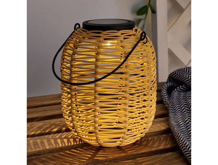 Pauleen Sunshine Treasure LED-Solarlaterne beige, creme / amber, Kunststoff, Modern, Solarleuchte