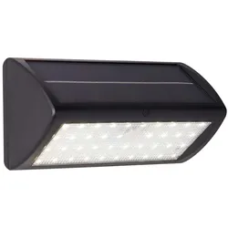 Wandleuchte Solarleuchte LED Bewegungsmelder Außenleuchte Schwarz H 105 cm